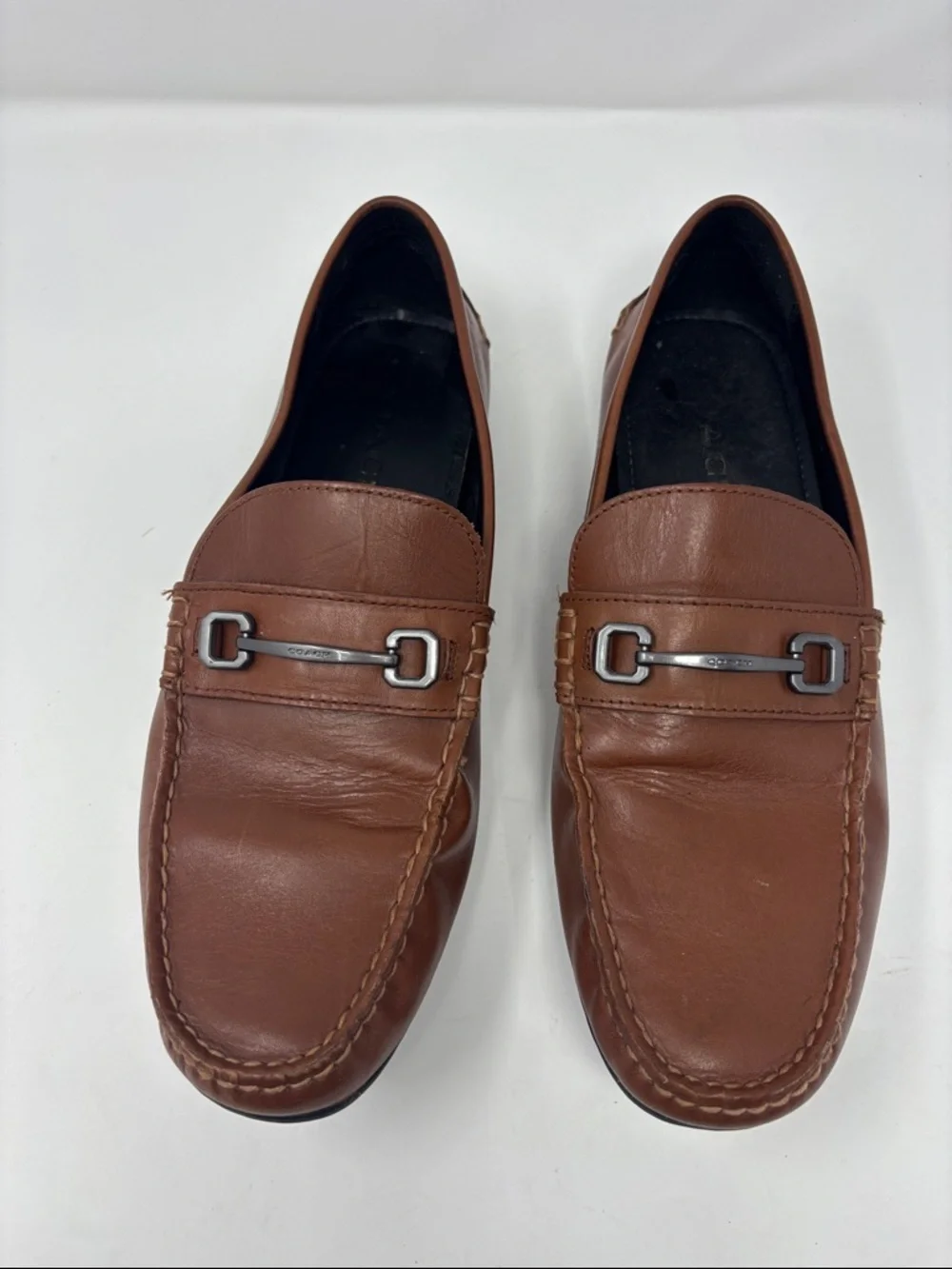 Coach |‎ 12D 12 D Men's Brown Leather Bit Loafers
